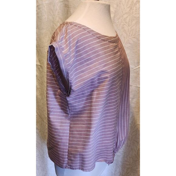 +11 MAURICES mauve striped waist length top - Picture 10 of 10